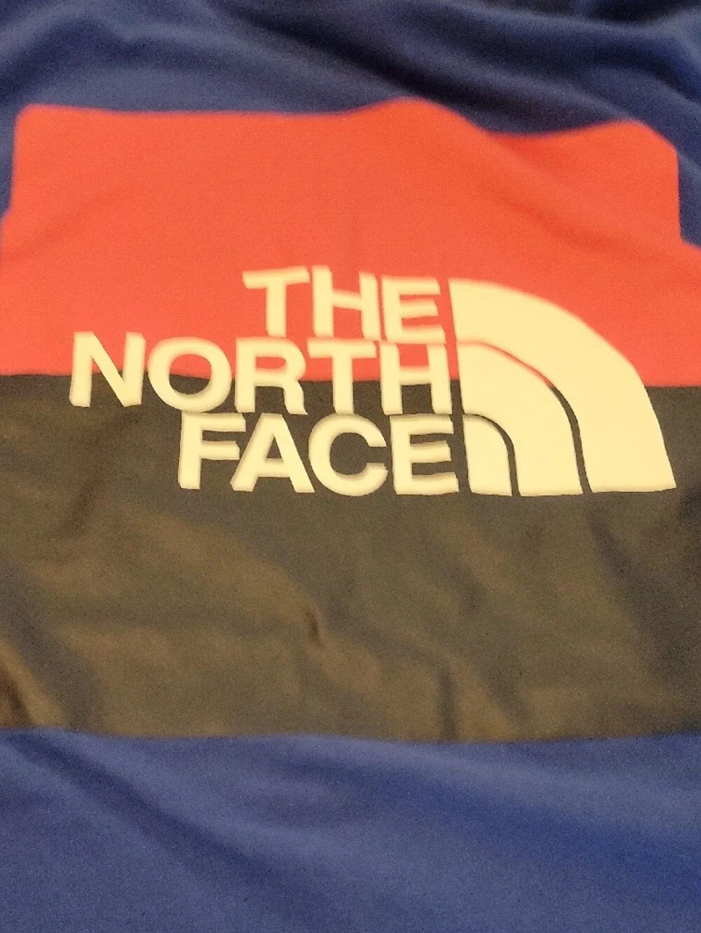 The North Face Blue T-Shirt with White Logo Print